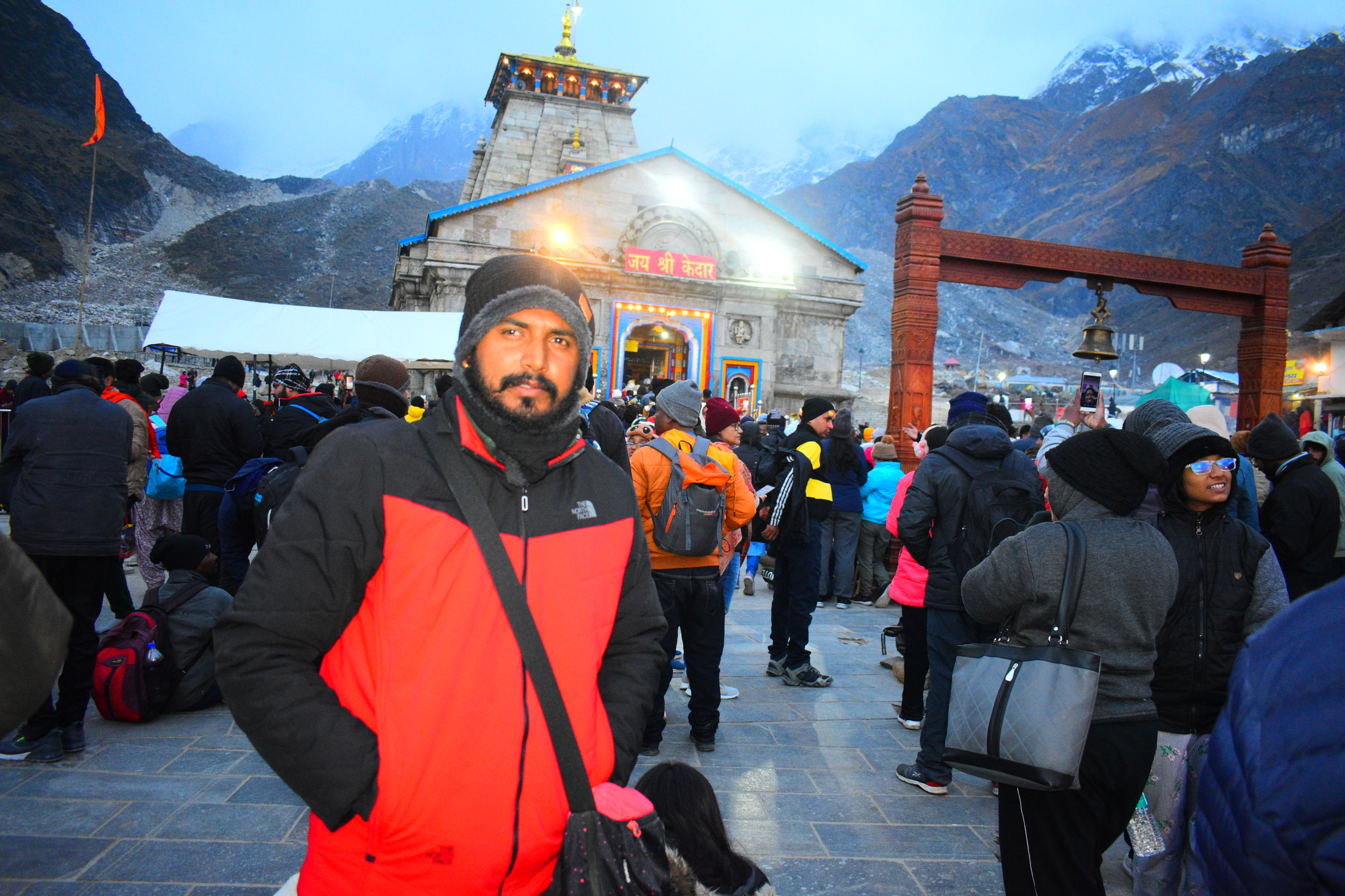 Happy family visiting Shiva Jan Seva Kendra Panuwanaula